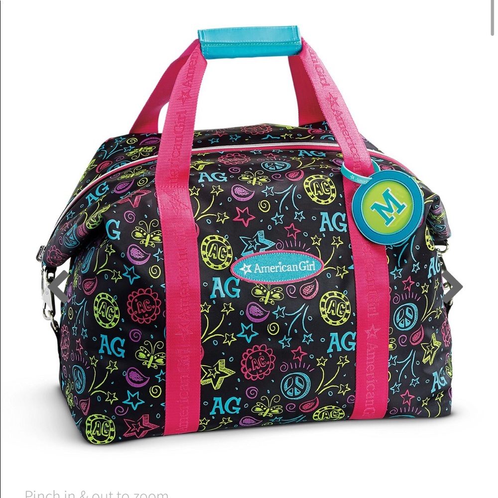 American Girl doodle duffel bag